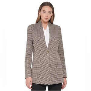 Tommy Hilfiger Women’s Snap-Front Houndstooth Jacket